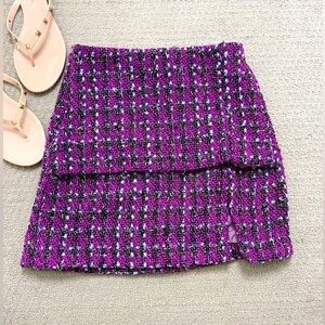 Tweed Mini Skirt 💜
